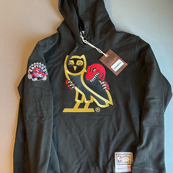 OVO Mitchell and Ness 1996 Raptors OG Owl Hoodie XXL BNWT - Picture 3 of 3